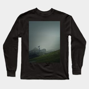 foggy mountains wanderer Long Sleeve T-Shirt